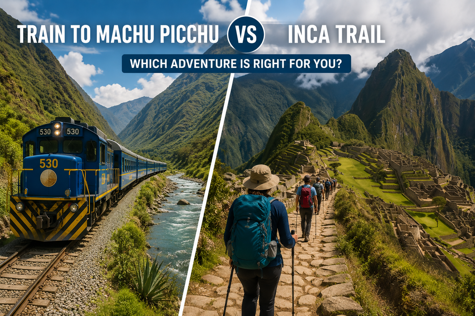 Train to Machu Picchu vs. Inca Trail